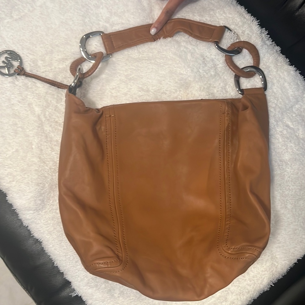 Brown Michael Kors purse (pockets inside)